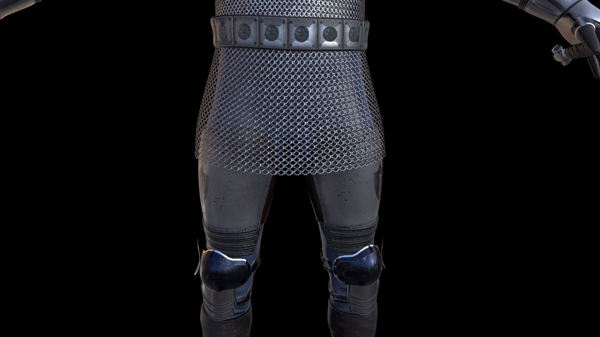 TAB Medieval Knight - 4 Low-poly 3D model_10