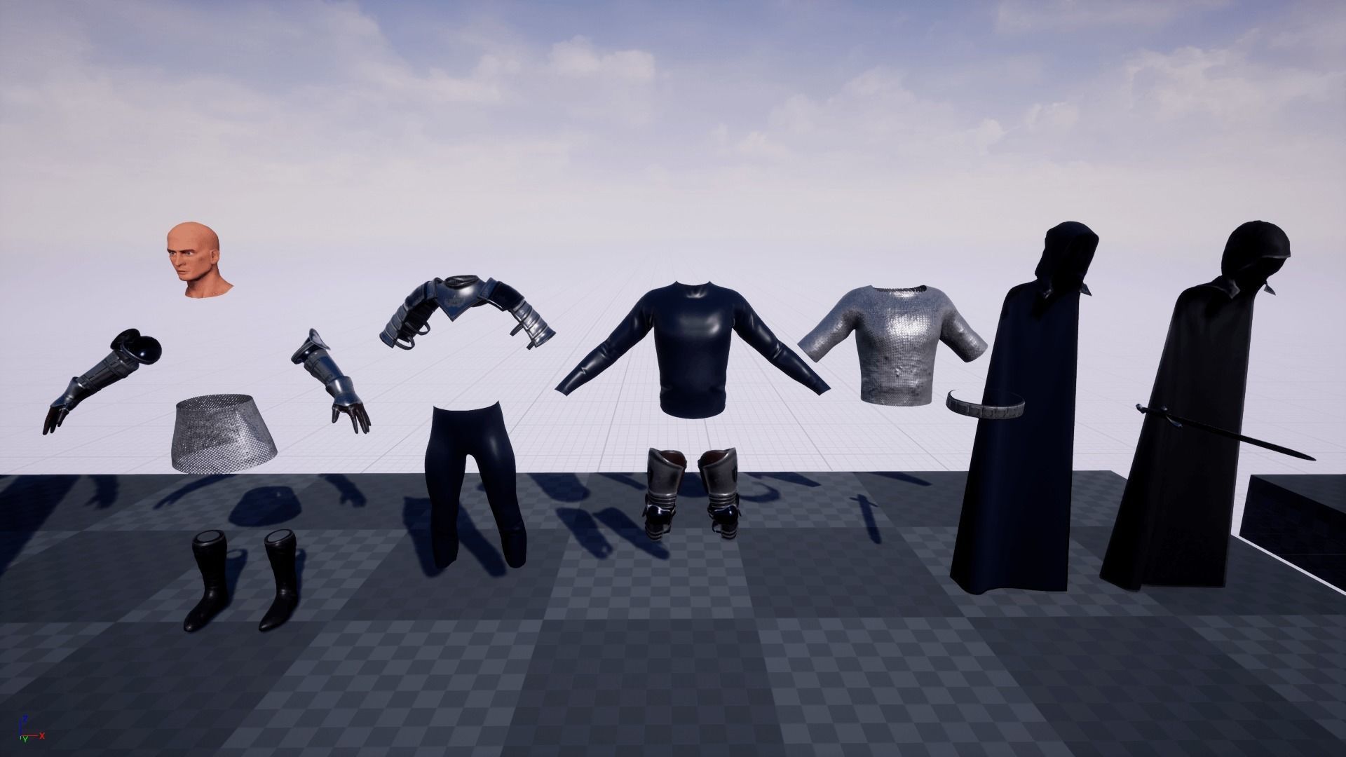 TAB Medieval Knight - 4 Low-poly 3D model_18