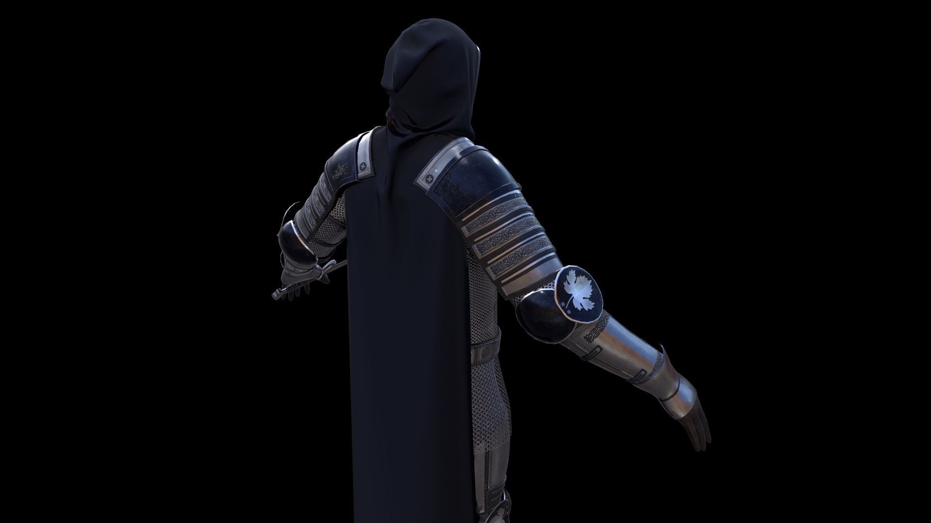 TAB Medieval Knight - 4 Low-poly 3D model_6