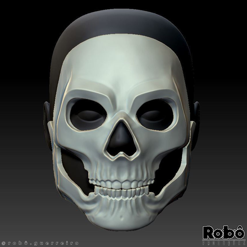 GHOST MW2 FULL SKULL MASK COLLECTION - MODERN WARFARE - WARZONE 3D print model_6
