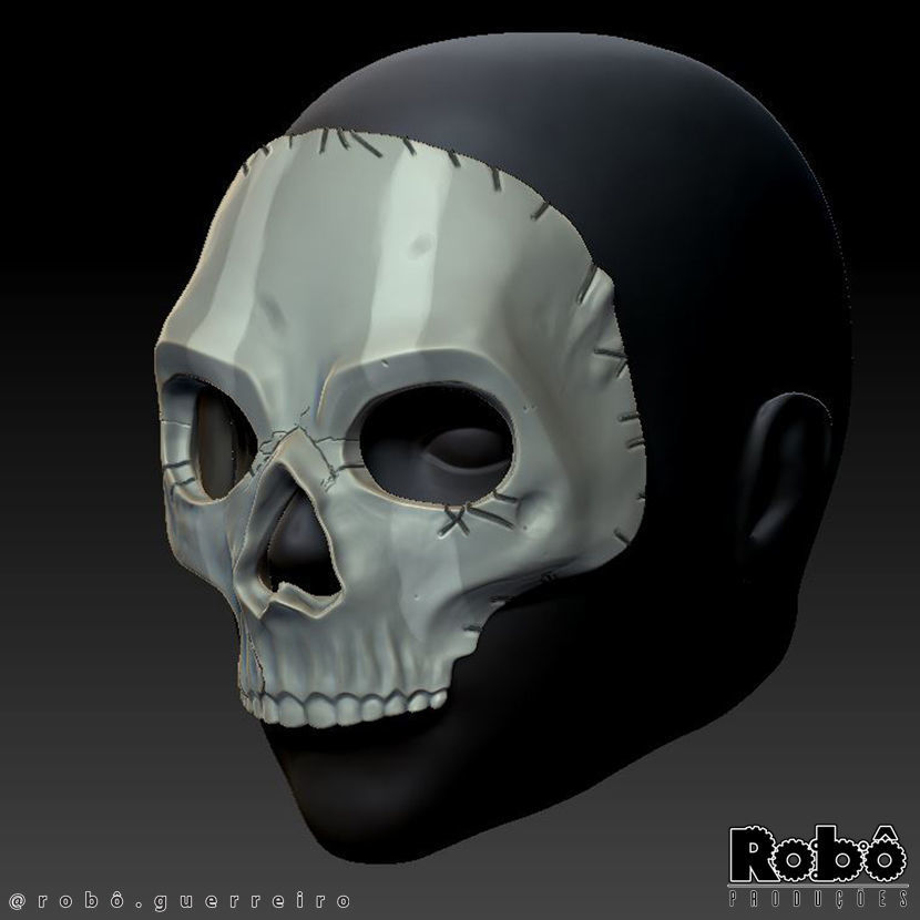 GHOST MW2 FULL SKULL MASK COLLECTION - MODERN WARFARE - WARZONE 3D print model_14