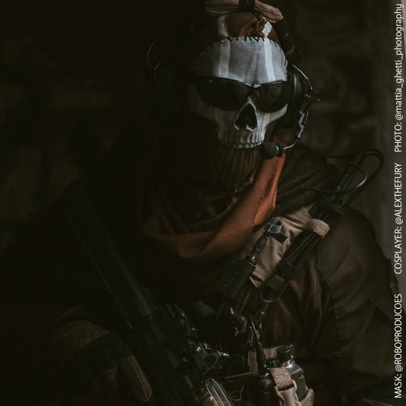 GHOST MW2 FULL SKULL MASK COLLECTION - MODERN WARFARE - WARZONE 3D print model_30