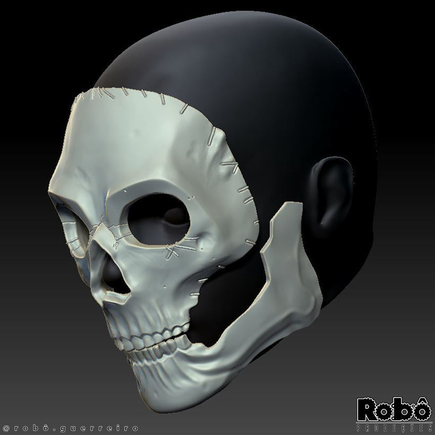 GHOST MW2 FULL SKULL MASK COLLECTION - MODERN WARFARE - WARZONE 3D print model_7