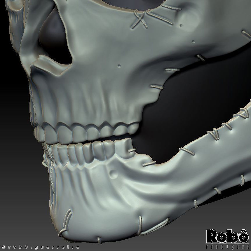GHOST MW2 FULL SKULL MASK COLLECTION - MODERN WARFARE - WARZONE 3D print model_9