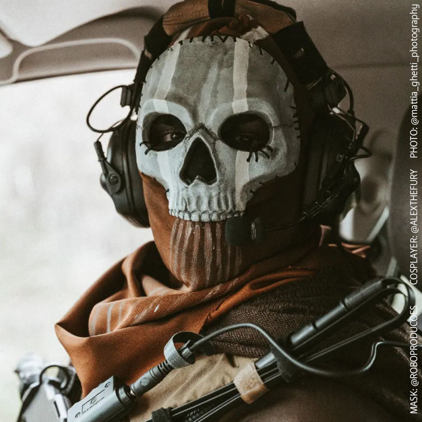 GHOST MW2 FULL SKULL MASK COLLECTION - MODERN WARFARE - WARZONE 3D print model_31