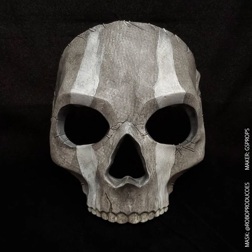 GHOST MW2 FULL SKULL MASK COLLECTION - MODERN WARFARE - WARZONE 3D print model_37