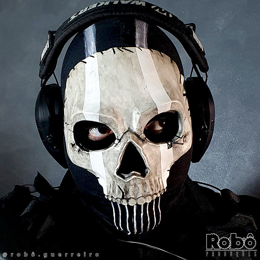 GHOST MW2 FULL SKULL MASK COLLECTION - MODERN WARFARE - WARZONE 3D print model_19