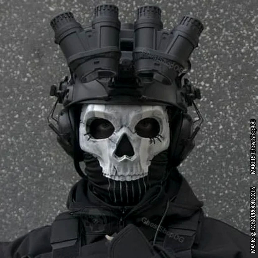 GHOST MW2 FULL SKULL MASK COLLECTION - MODERN WARFARE - WARZONE 3D print model_34