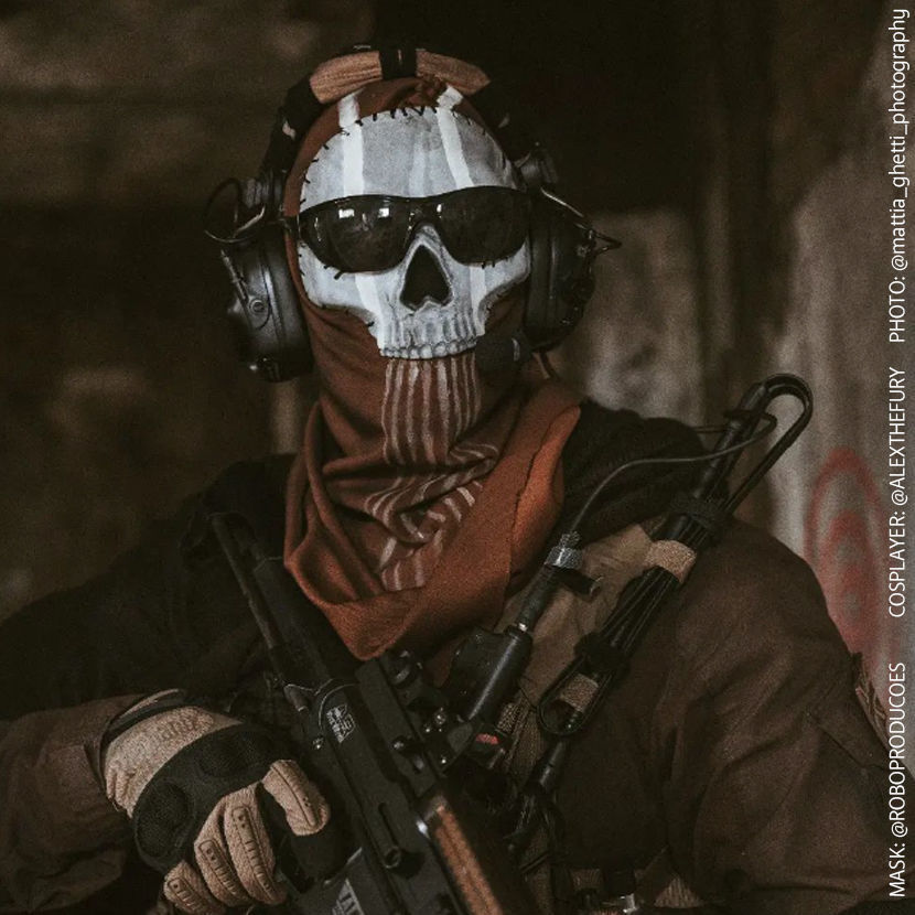 GHOST MW2 FULL SKULL MASK COLLECTION - MODERN WARFARE - WARZONE 3D print model_27