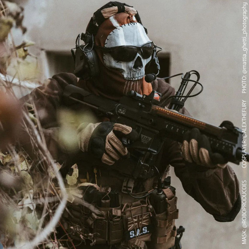 GHOST MW2 FULL SKULL MASK COLLECTION - MODERN WARFARE - WARZONE 3D print model_29