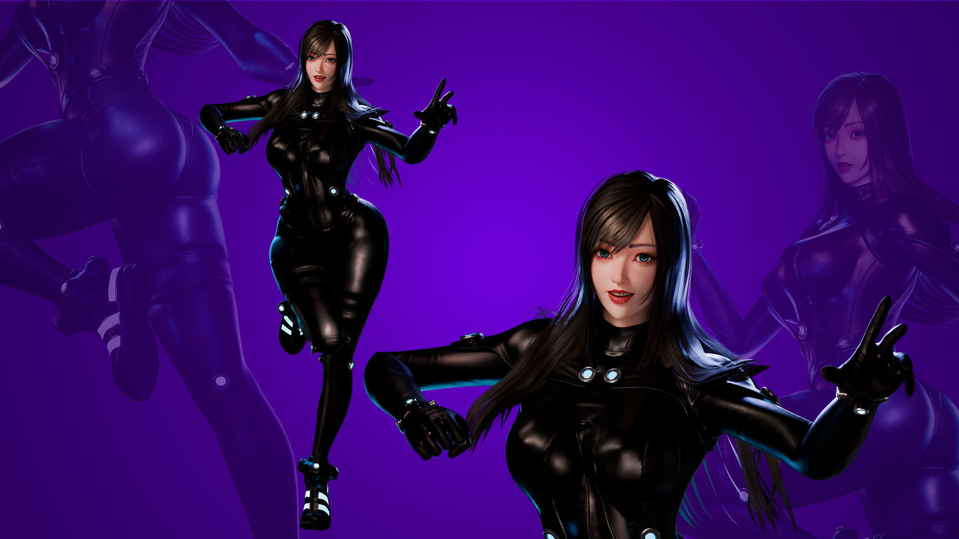 Reika - Gantz - Game Ready 3D model - UE5 Low-poly 3D model_15
