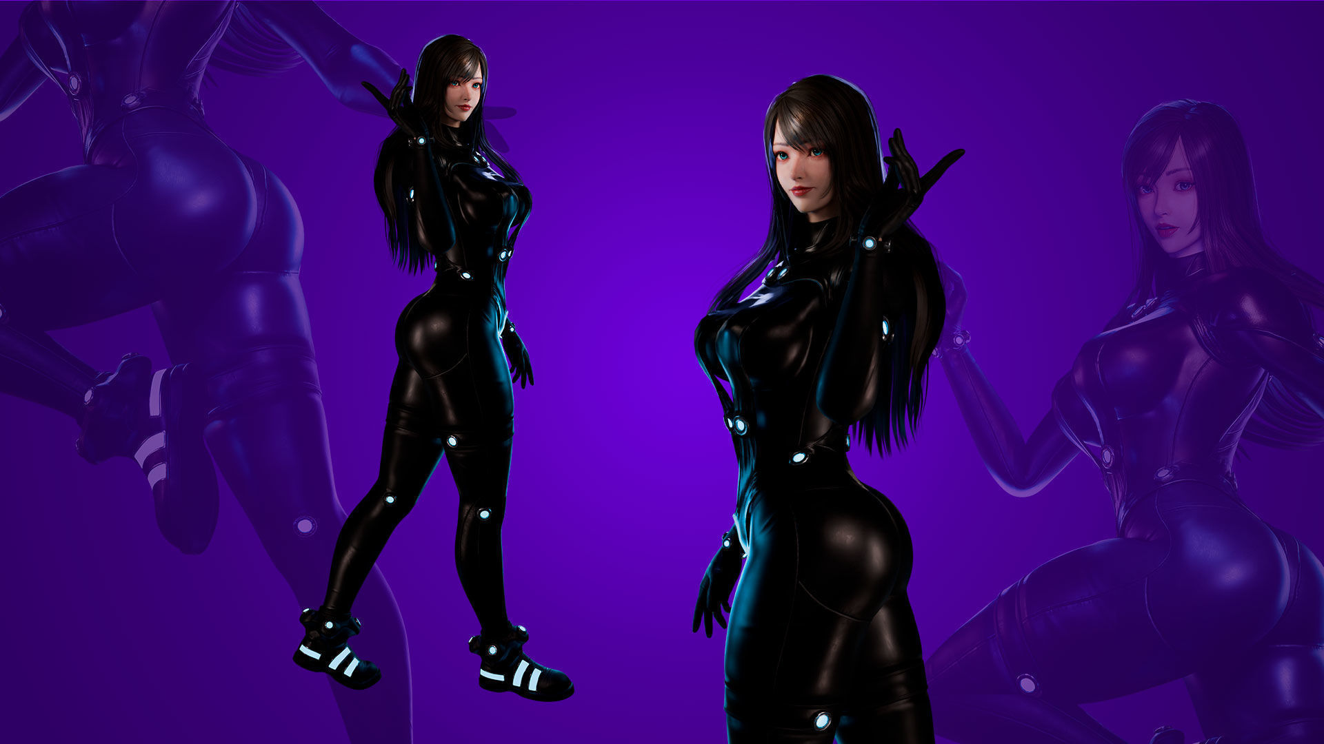 Reika - Gantz - Game Ready 3D model - UE5 Low-poly 3D model_16