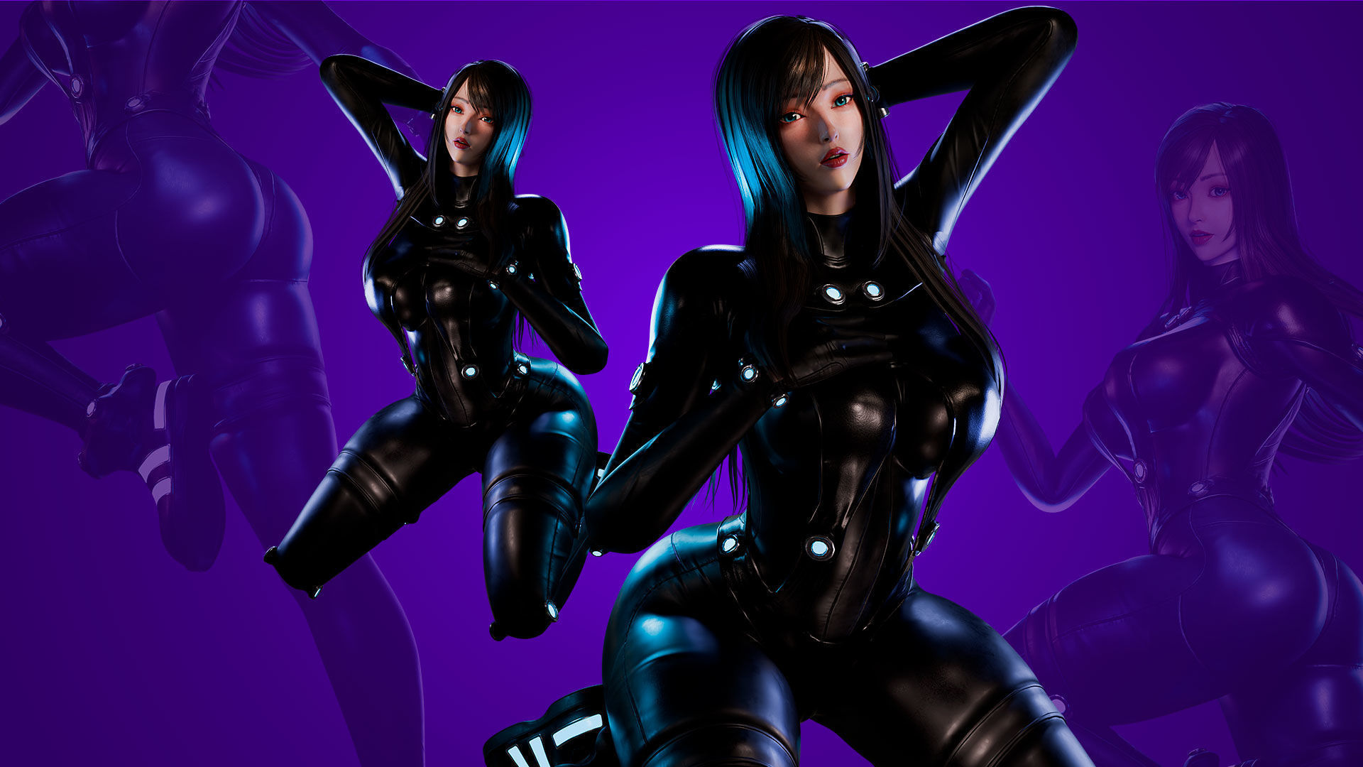 Reika - Gantz - Game Ready 3D model - UE5 Low-poly 3D model_18