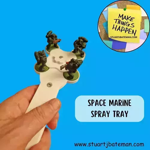 SPACE MARINE 4 MODEL SPRAY TRAY