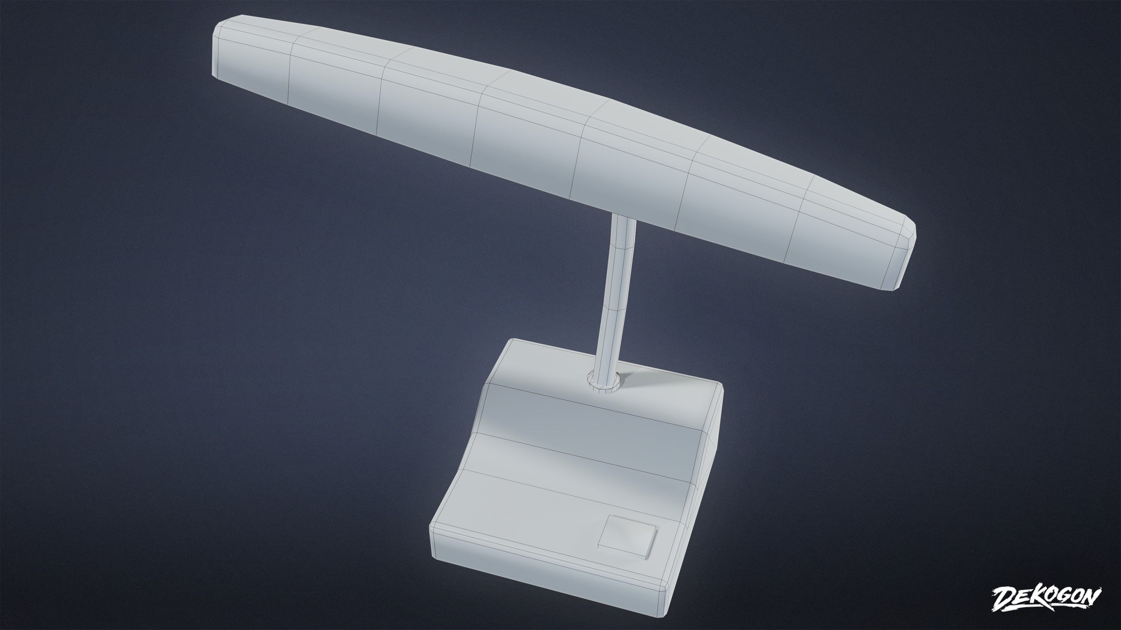 SAFE HOUSE - Desk Lamp 01 - LOW POLY Low-poly 3D model_7