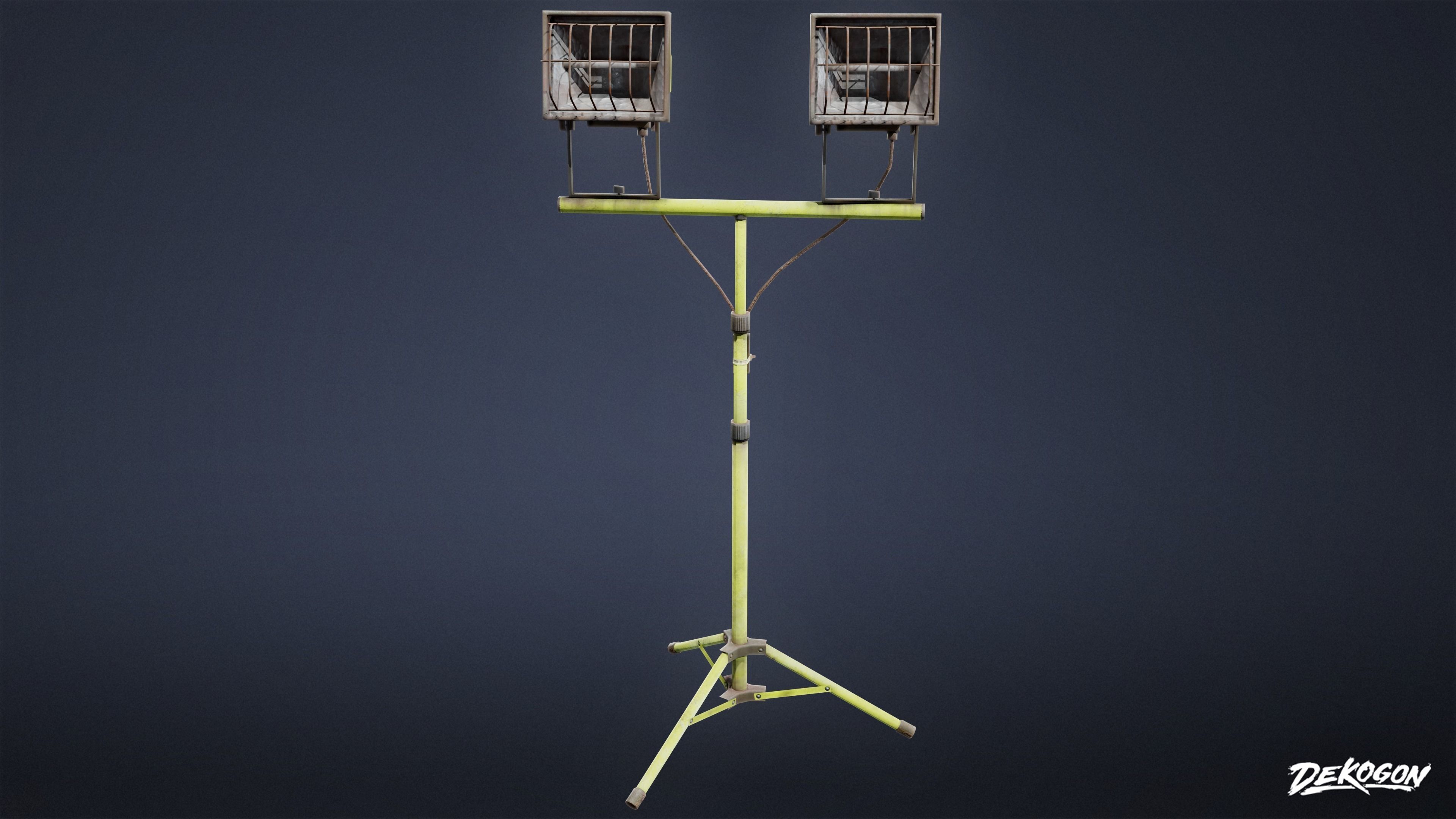 SAFE HOUSE - Flood Light 01 - LOW POLY Low-poly 3D model_2