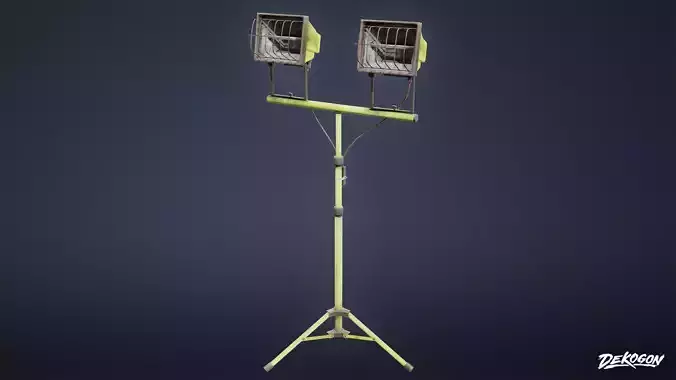SAFE HOUSE - Flood Light 01 - LOW POLY Low-poly 3D model