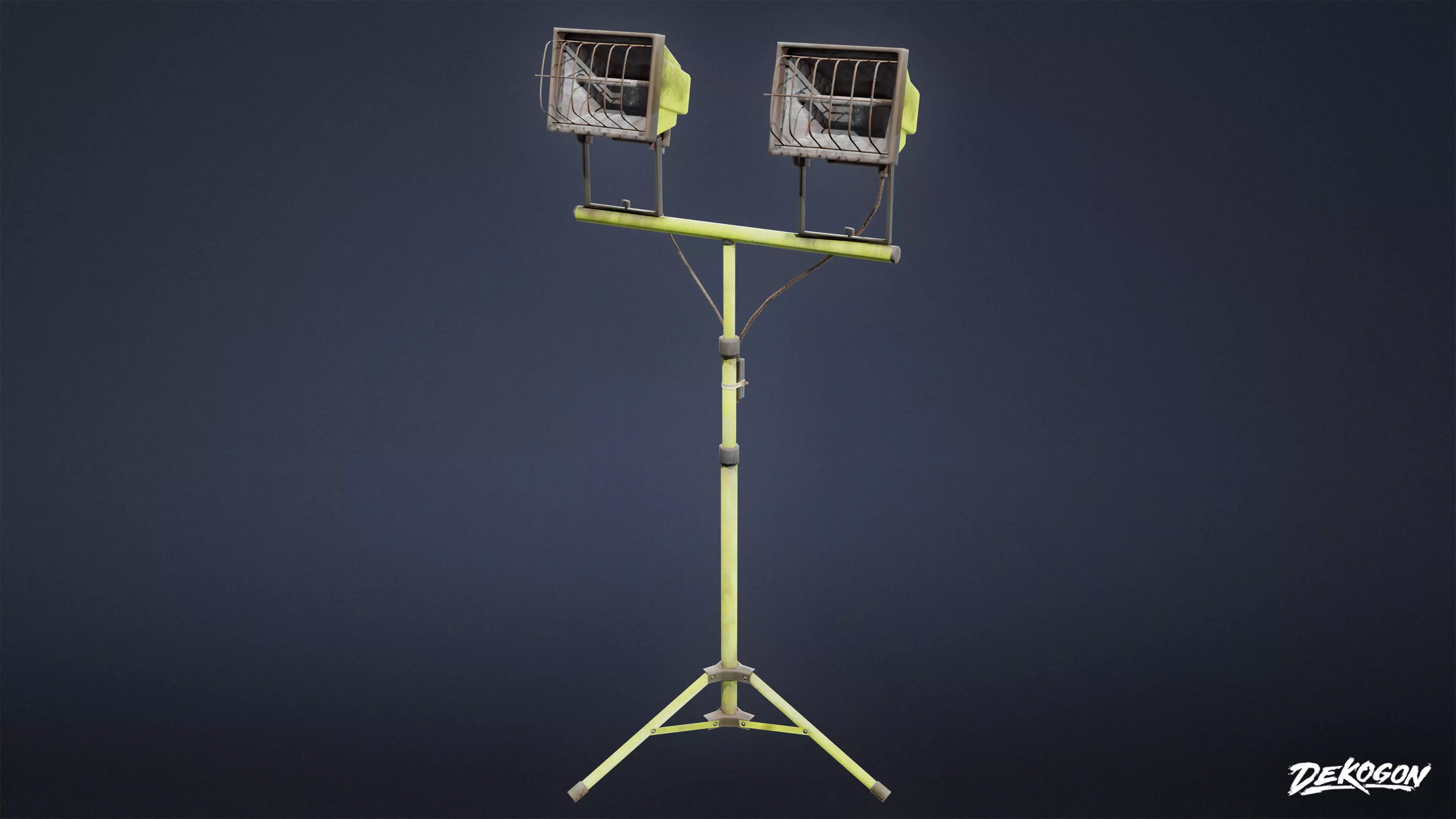 SAFE HOUSE - Flood Light 01 - LOW POLY Low-poly 3D model_0