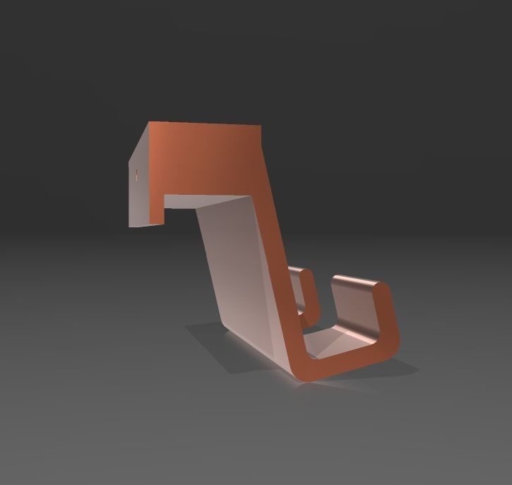 WALL CELL PHONE HOLDER 3D print model_4