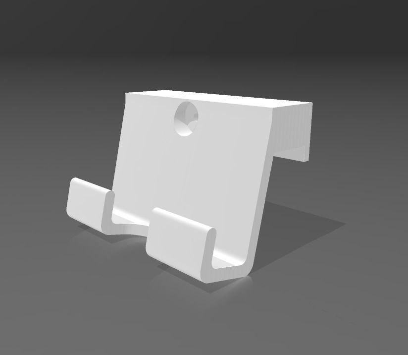 WALL CELL PHONE HOLDER 3D print model_1