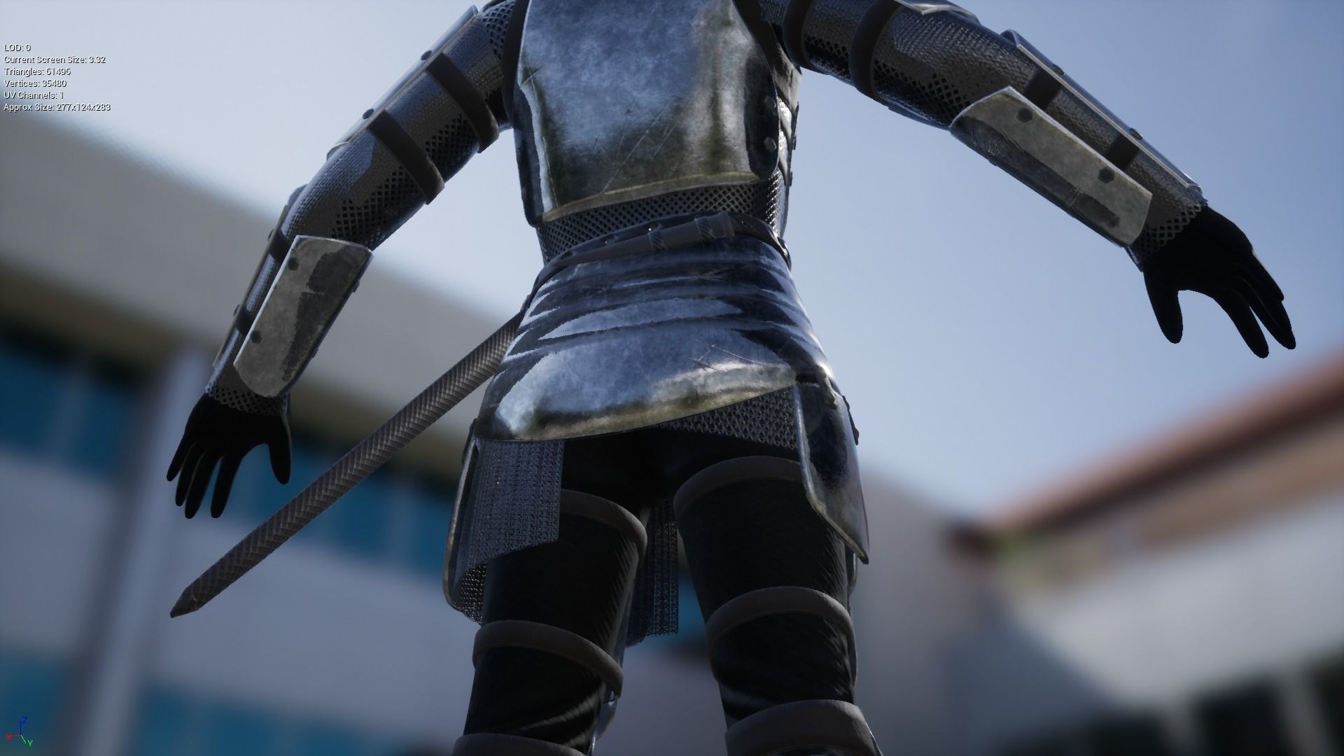 TAB Medieval Knight - 1 Rm Low-poly 3D model_36