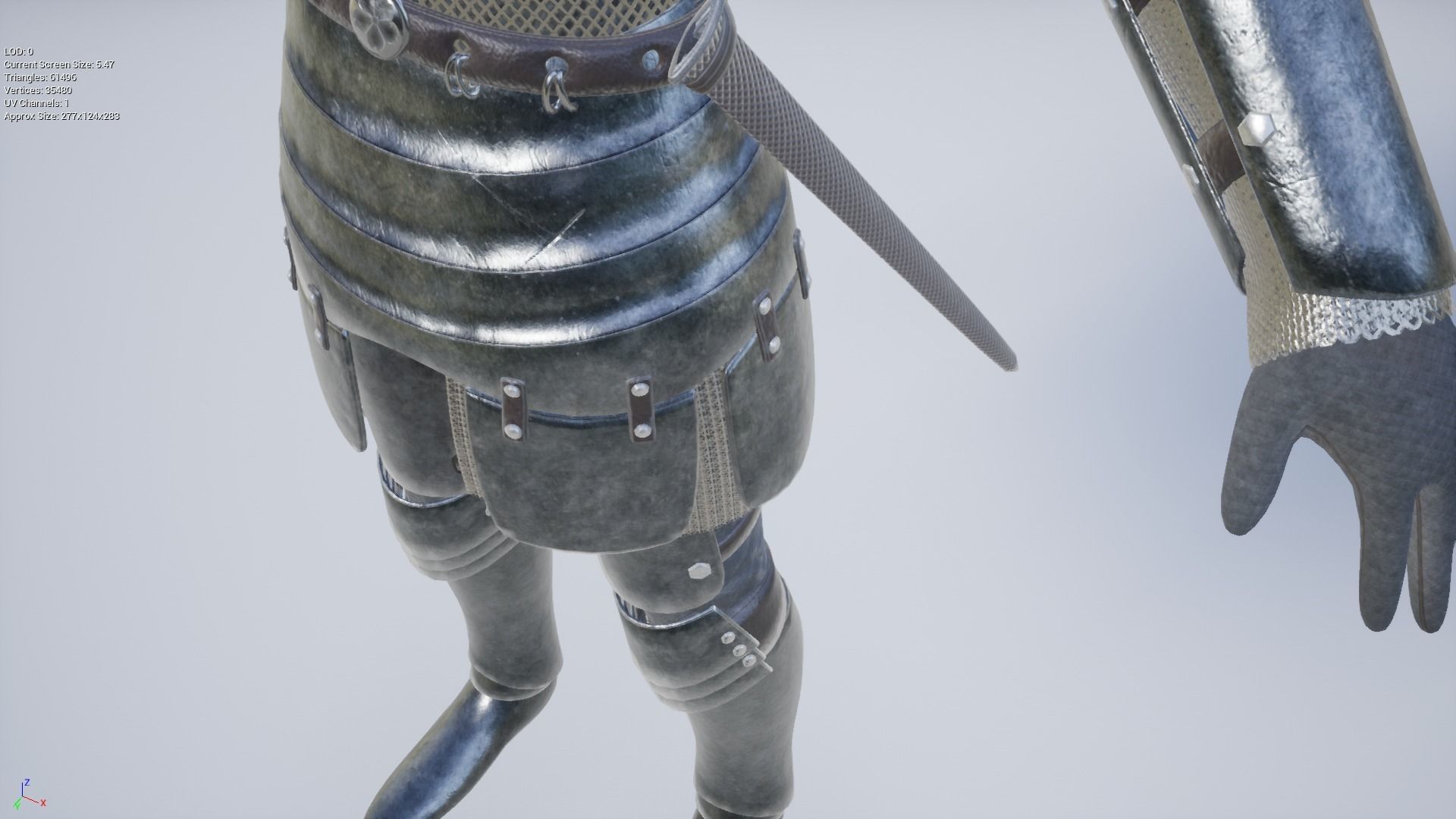 TAB Medieval Knight - 1 Rm Low-poly 3D model_34