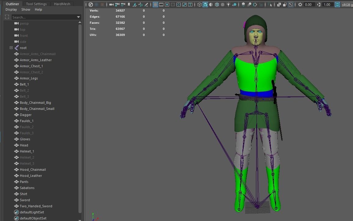 TAB Medieval Knight - 1 Rm Low-poly 3D model_39