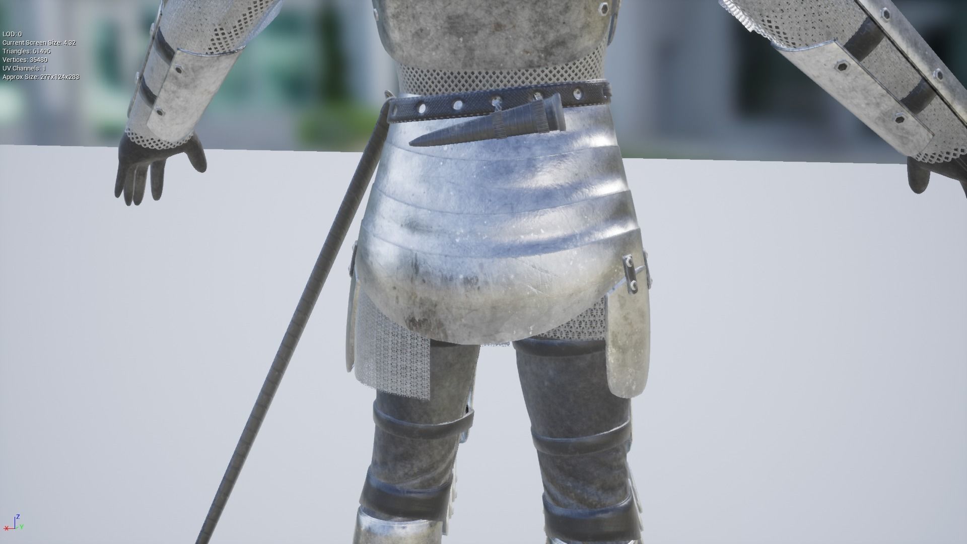 TAB Medieval Knight - 1 Rm Low-poly 3D model_35