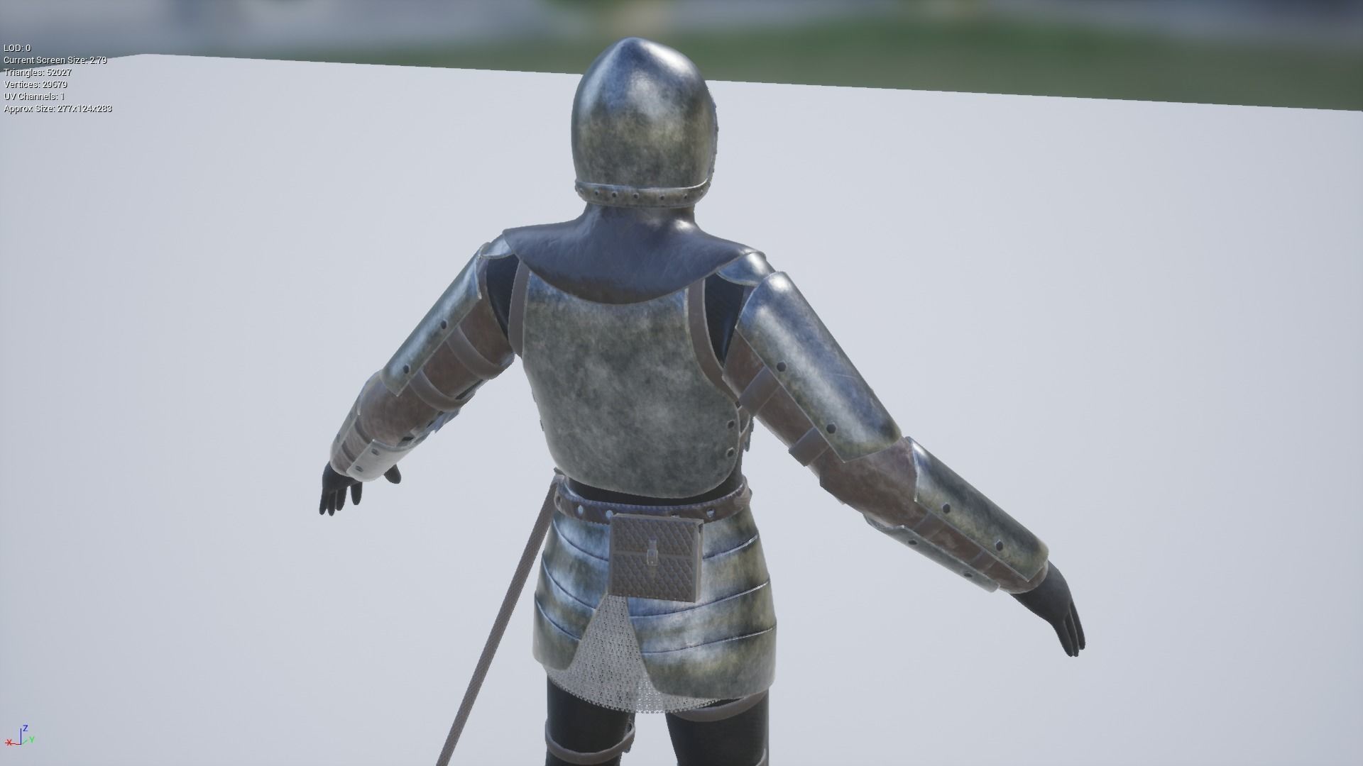 TAB Medieval Knight - 1 Rm Low-poly 3D model_31