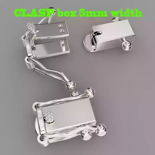 Jewelry CLASP box for chain 5mm STL ready for Print