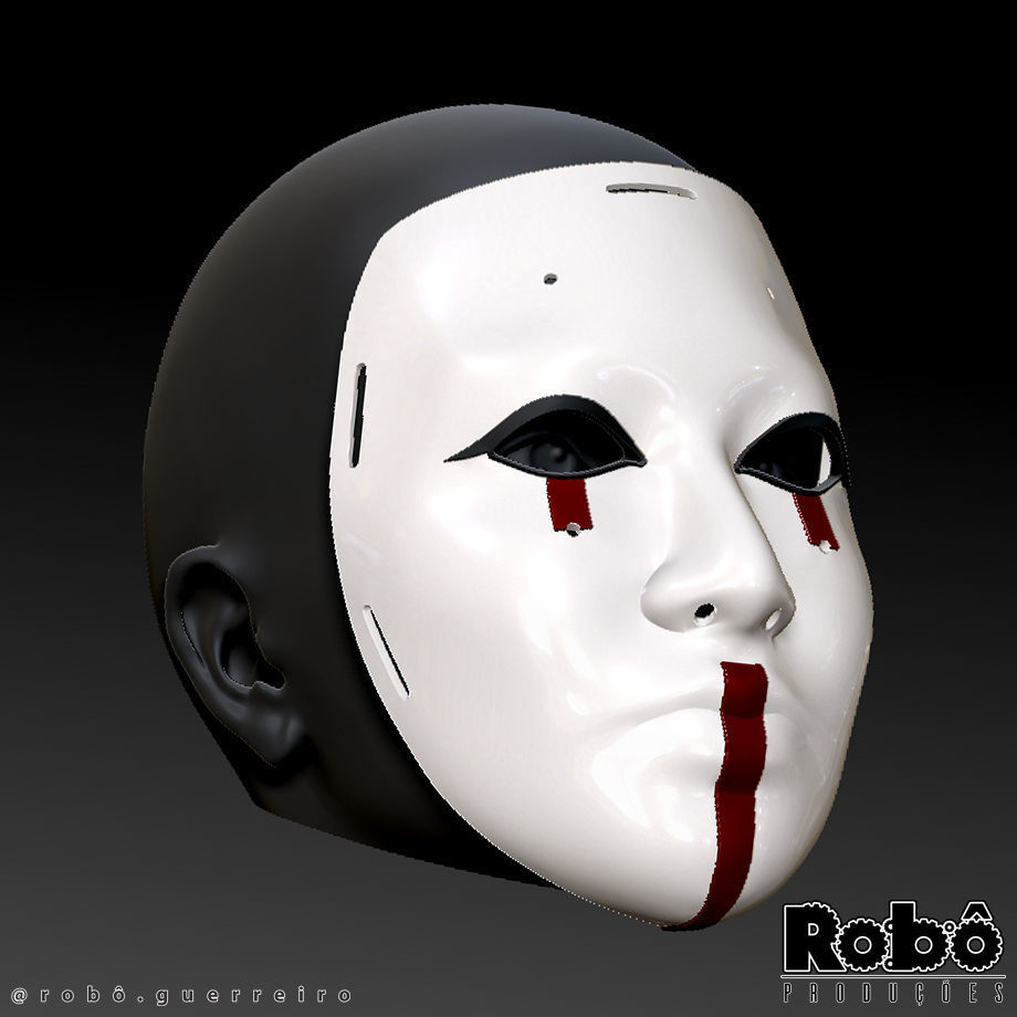 ROZE BAD BISHOP MASK - MW2 - WARZONE - STL MODEL 3D PRINT FILE 3D print model_3