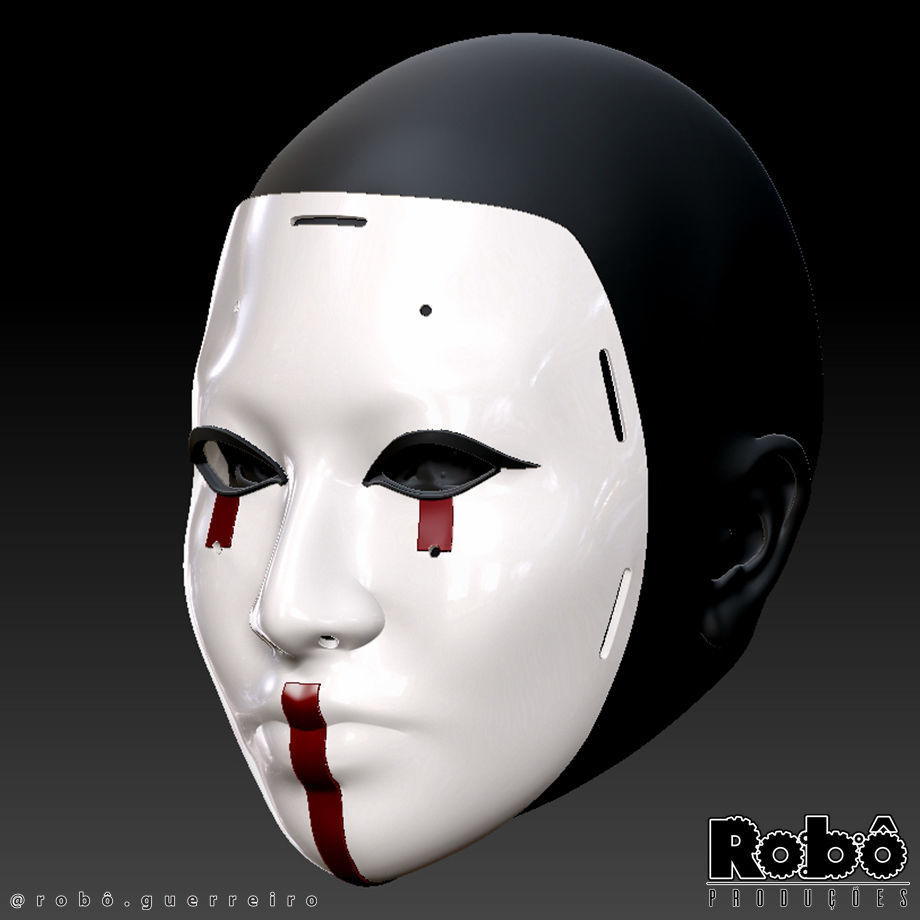 ROZE BAD BISHOP MASK - MW2 - WARZONE - STL MODEL 3D PRINT FILE 3D print model_1