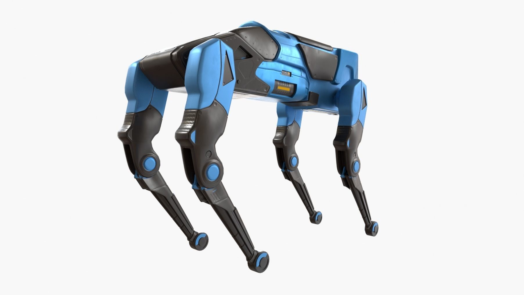 Robot Dog Low-poly 3D model_1