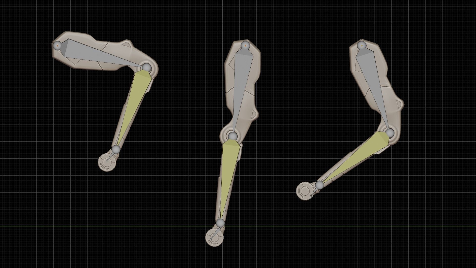 Robot Dog Low-poly 3D model_5