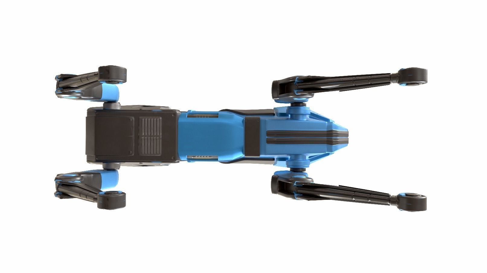 Robot Dog Low-poly 3D model_6