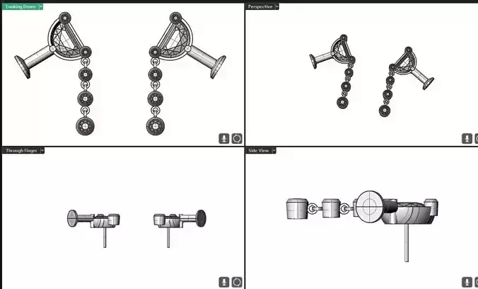 Toast and spill earrings