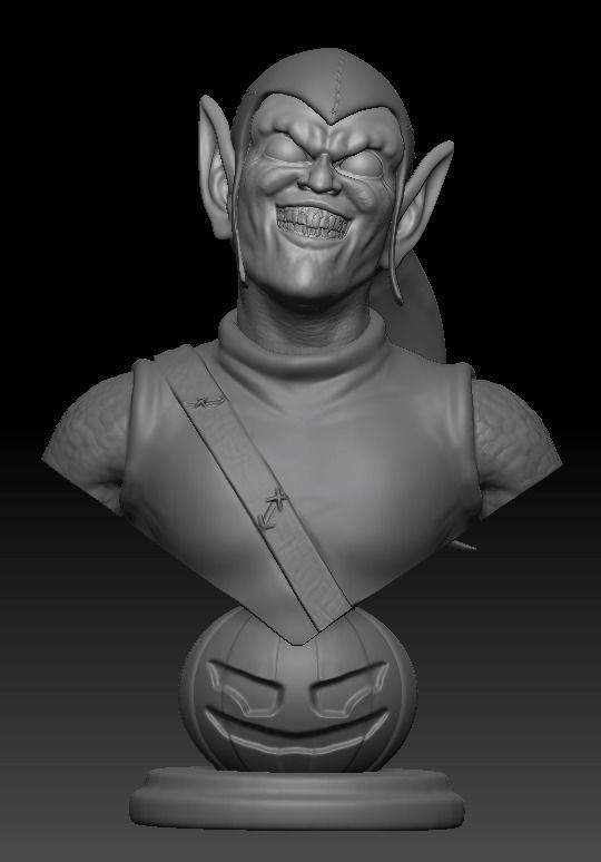 GREEN GOBLIN BUST 3D print model_6