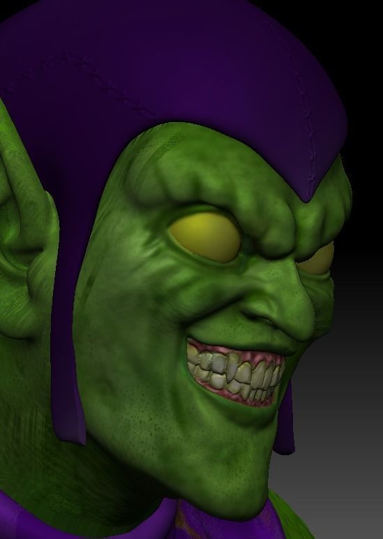 GREEN GOBLIN BUST 3D print model_15