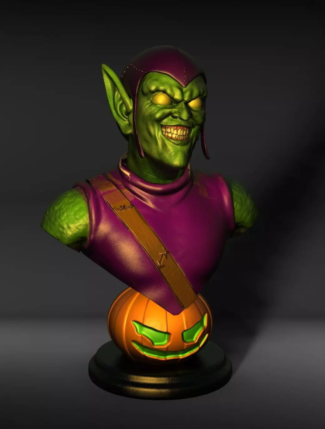 GREEN GOBLIN BUST 3D print model_0
