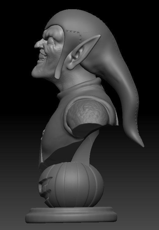 GREEN GOBLIN BUST 3D print model_10