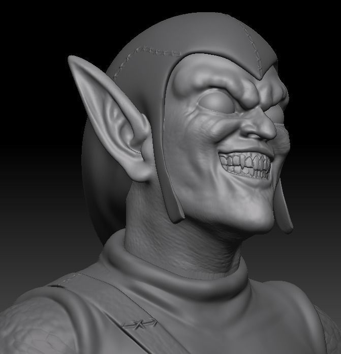 GREEN GOBLIN BUST 3D print model_12