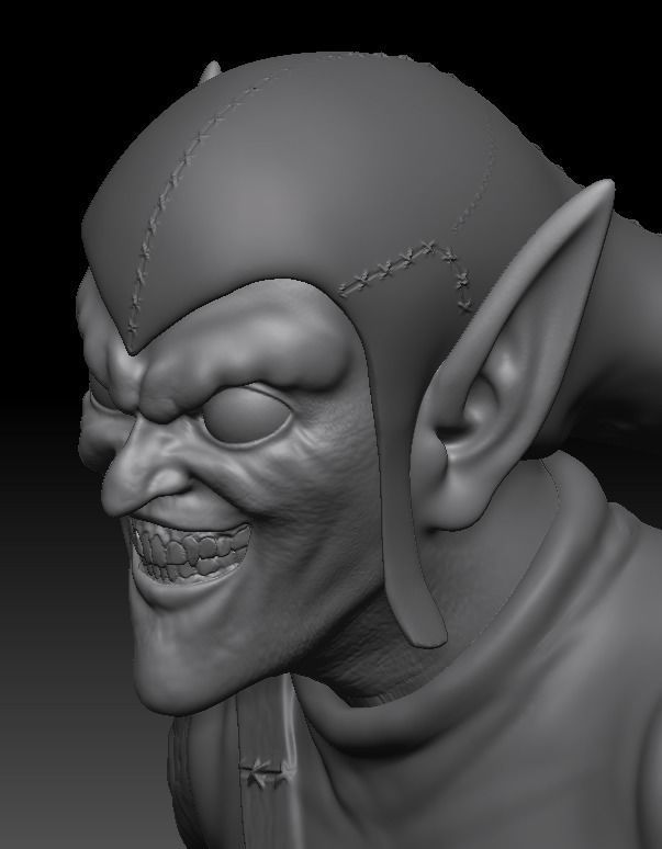 GREEN GOBLIN BUST 3D print model_13