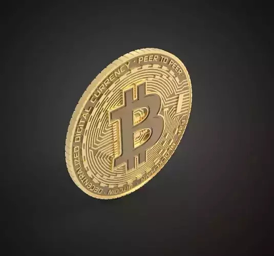 Bitcoin BTC 3D print model