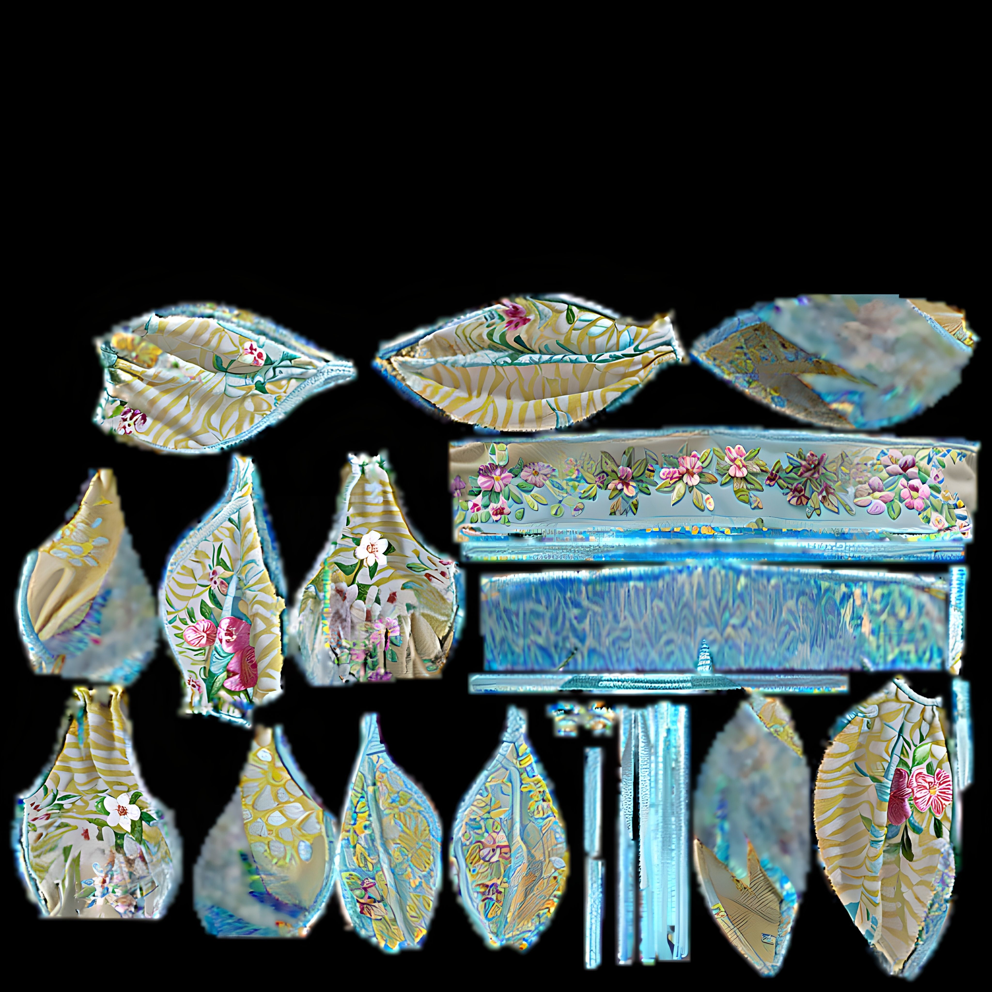 Flowers Girl Top PBR 4k Low-poly 3D model_8