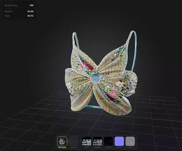 Flowers Girl Top PBR 4k