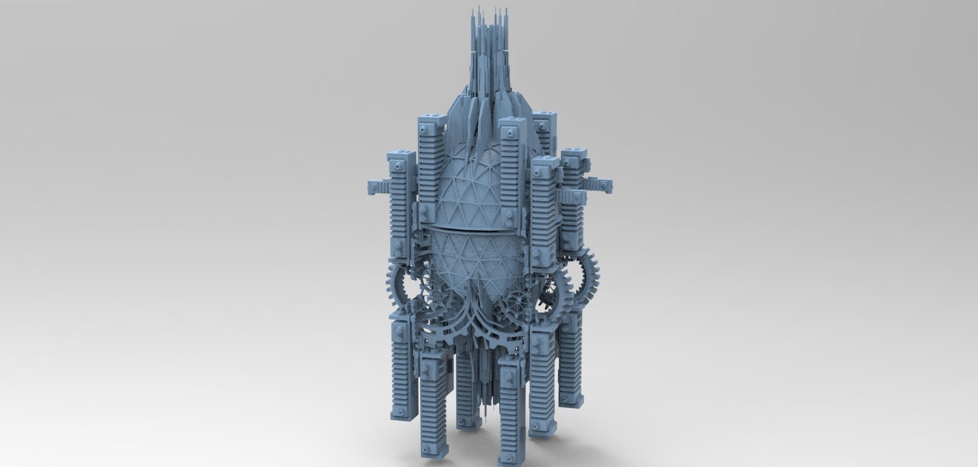Sci fi Brazil Time turner tower 3D model_1