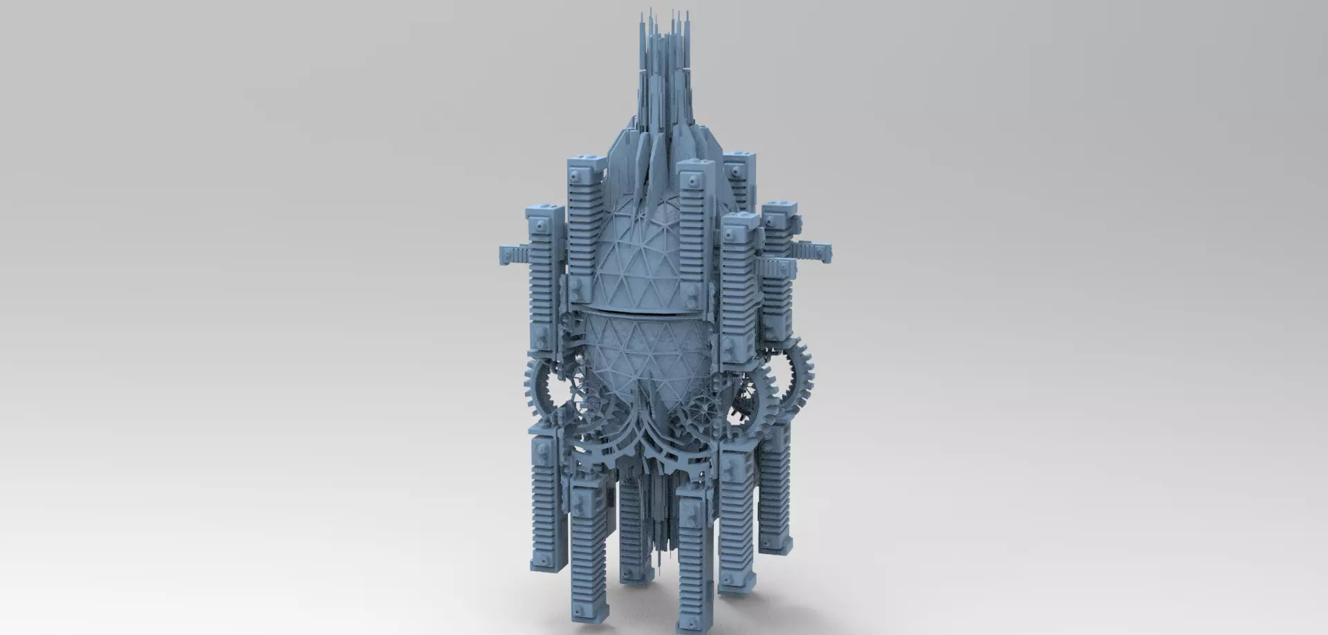Sci fi Brazil Time turner tower 3D model_0