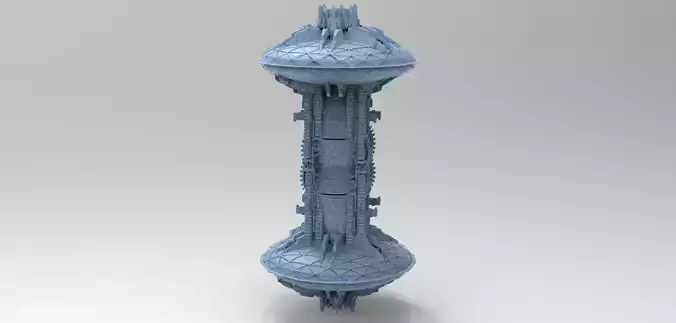 Sci fi Brazil Future Time wheel city  3D model