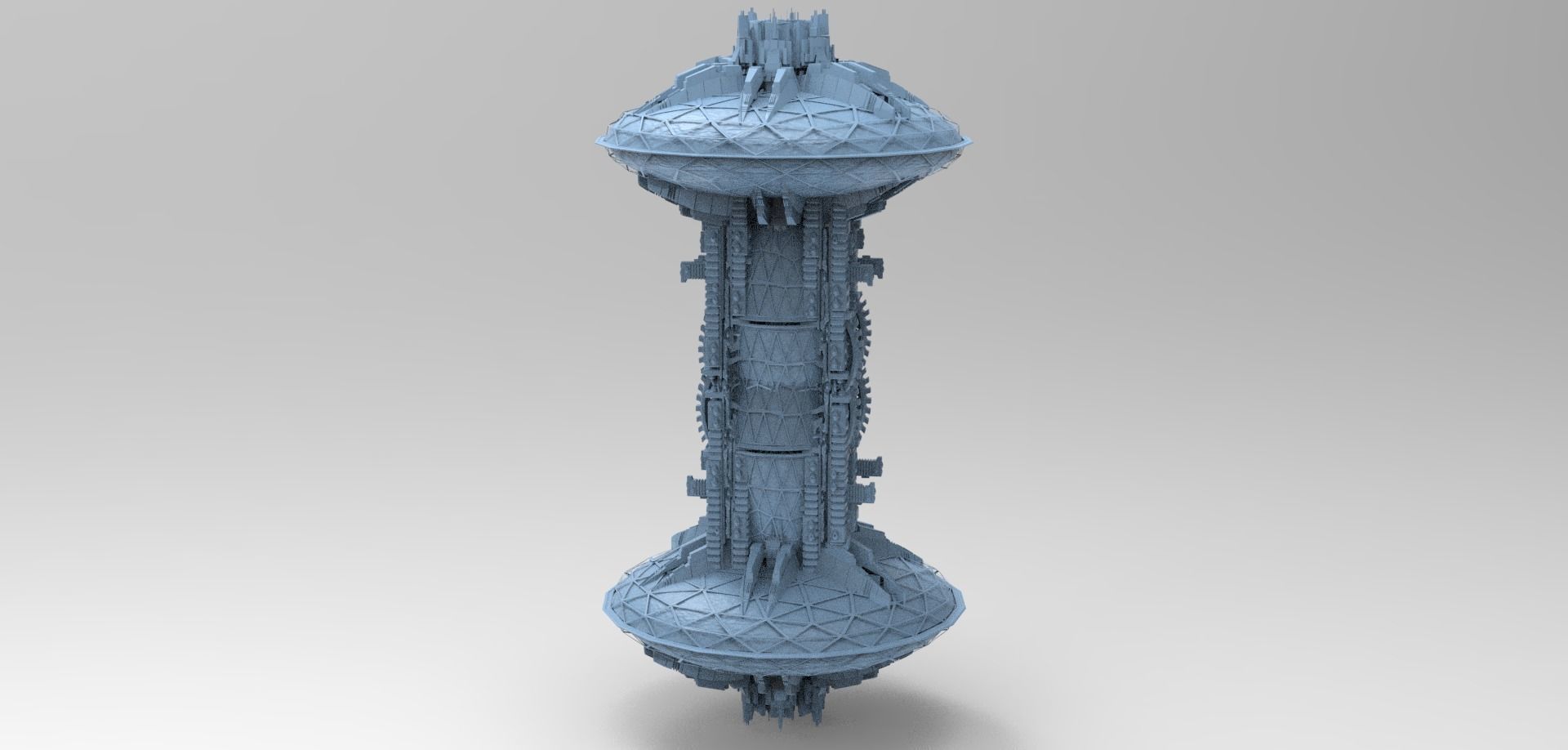 Sci fi Brazil Future Time wheel city  3D model_1