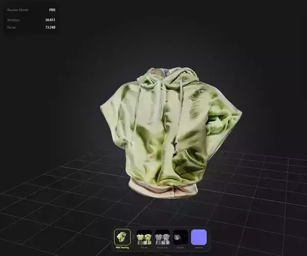 female Hoodie PBR 4k